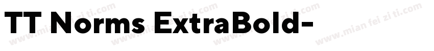 TT Norms ExtraBold字体转换